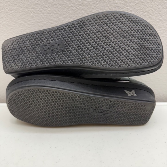 Alegria Pesca Fisherman Sandals Size 9.5 / 10 Leather Green/Blue Arch Support - Picture 5 of 9